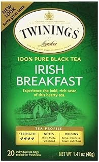 Twinings Irish Breakfast Tea, Tea Bags, 20-Count Boxes (Pack of 6) ( Value Bulk Multi-pack)