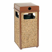 Global Industrial Brown / Industrial / 12.0 gallons Outdoor Trash Cans
