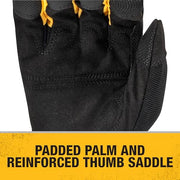 DEWALT Large (Pack of 2) / צהוב / שחור / Mid-Grade Thermal Lined Cold Weather Glove Safety Work Gloves