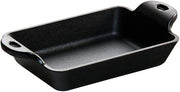 Lodge HMSRC Heat Enhanced and Seasoned Cast Iron Rectangular Mini Server, 10-Ounce, Black