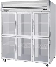 Beverage Air HRS3-1HG 78" Half Glass Door Reach-In Refrigerator - Horizon Series