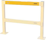 Global Industrial Steel Lift-Out Guard Rail, Light Duty, 5'L, Yellow