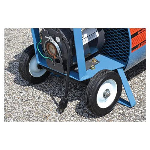 Sure Flame Wheel Kit for Sure Flame S by Heat Wagon Inc – 16"L x 6"W x 5"H, Rubber, Black, Model SWK1