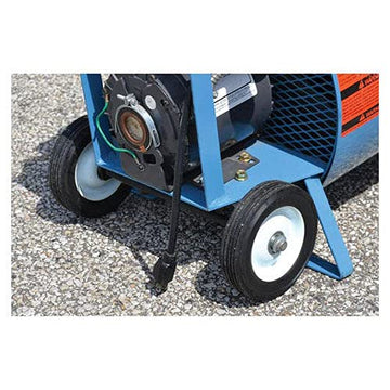 Sure Flame Wheel Kit for Sure Flame S by Heat Wagon Inc – 16"L x 6"W x 5"H, Rubber, Black, Model SWK1