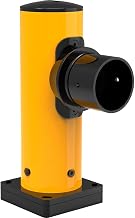 Global Industrial End Post for Protective Plastic Guard Rails, 18"H, Yellow