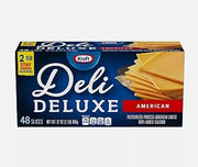 Kraft Deli Deluxe American Cheese Slices, 48 ct 2LB