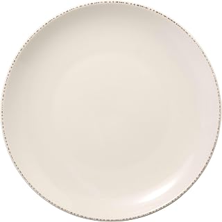Libbey 10 1/2" Round Farmhouse® Plate - Porcelain, Cream White