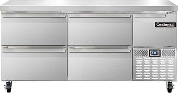 CRA68-D Refrigerated Base Worktop Unit, 68" W, With Drawers
