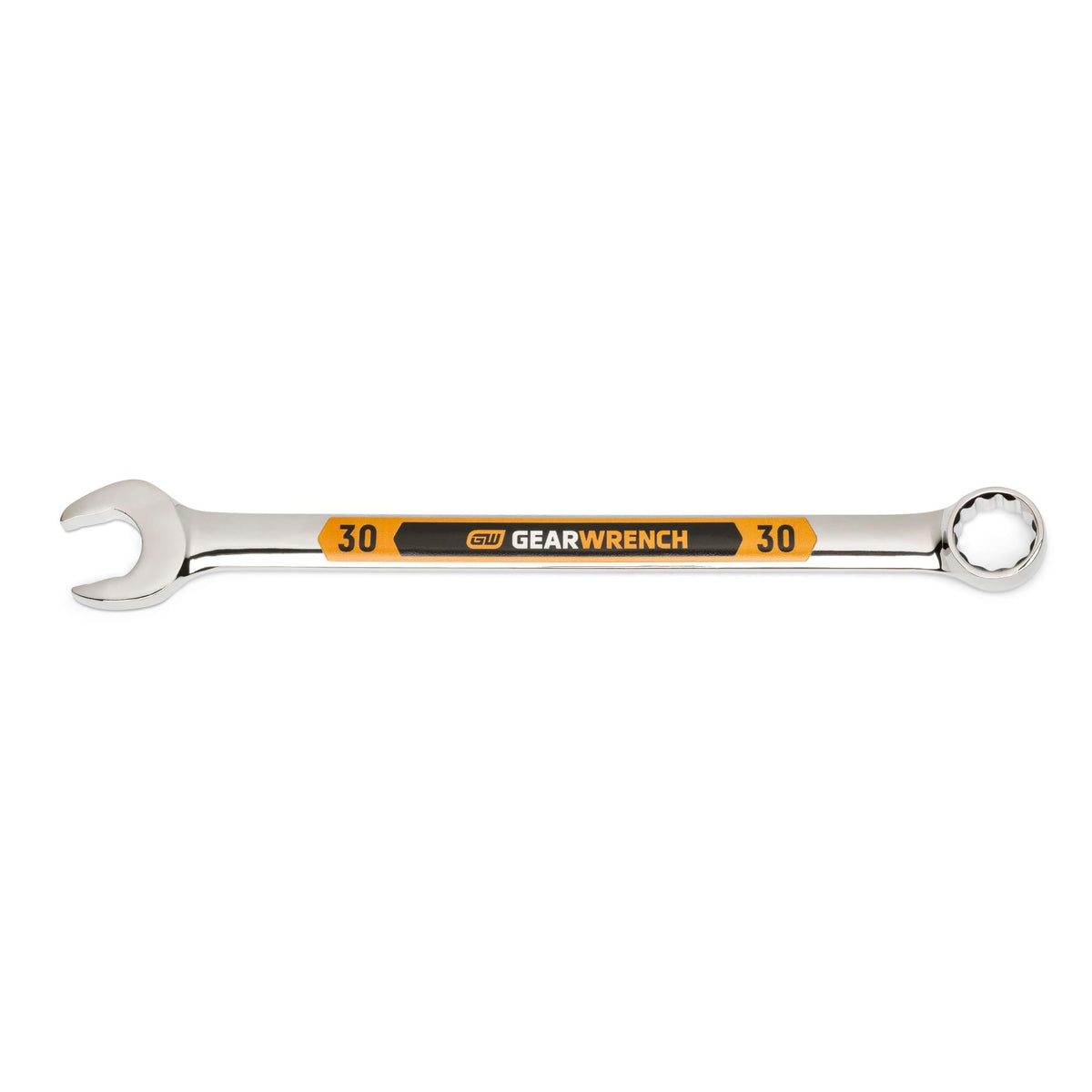 30mm 12 Point Hi-Viz Long Pattern Combination Wrench by GEARWRENCH – Silver, Model 81744H