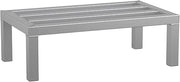 Focus Foodservice ™ - Dunnage Rack by Update International – 24"L x 20"W x 8"H, Aluminum, Silver, Model DNRK-2024