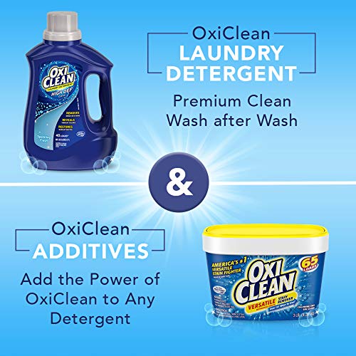 OxiClean 60 Fl Oz (Pack of 1) / Sparkling Fresh Scent / Blue Liquid Detergent