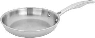 HENCKELS Clad H3 8-inch Induction Frying Pan, Stainless Steel, Durable and Easy to clean