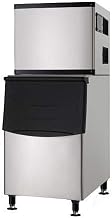 Adcraft LIIM-350 Lunar Ice Commercial Ice Maker and Ice Bin, Stainless Steel, 110v