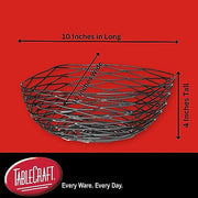 Tablecraft 10 inches x 10 inches x 4 inches / Black / Modern Display Baskets