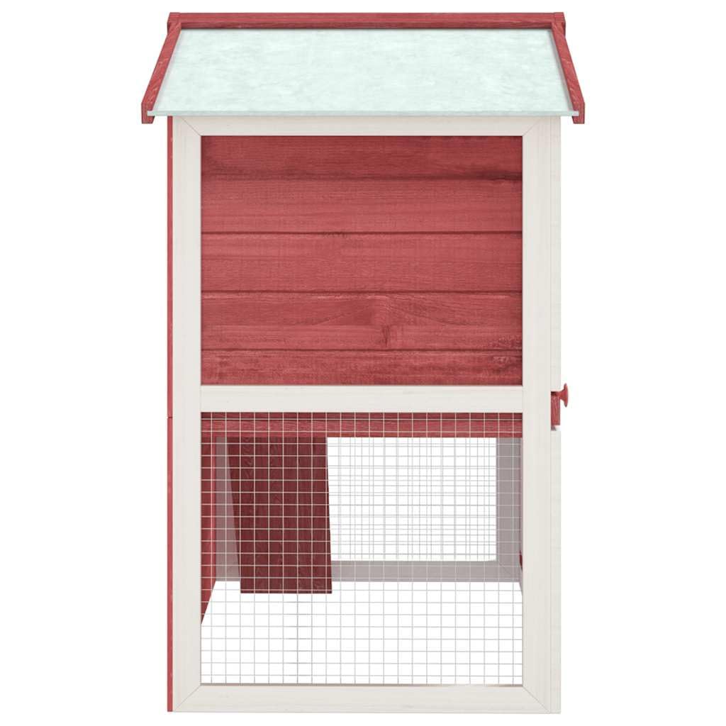 vidaXL Red / 37.0"L x 23.6"W x 38.6"H / Abstract Outdoor Pens & Hutches