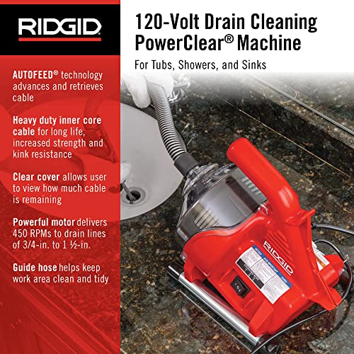 RIDGID Kit / 3/4" to 1-1/2" / Red Drain Augers
