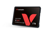 2TB Vi550 2.5" Internal Solid State Drive SSD SATA III Interface with 3D NAND Technology by Verbatim – 2TB, 2 TB, 3D Nand, Black, Model 49354