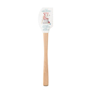 Spatulart ‘Booked & Baked’ Silicone Spatula with Wood Handle by Tovolo – 12.6 inches, Beech, Booked & Baked, Model 1000597