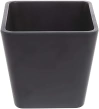 HUBERT Food Pan Housing 1/6 Size Black Melamine - 6 7/8"L x 6 3/8"W x 6"H
