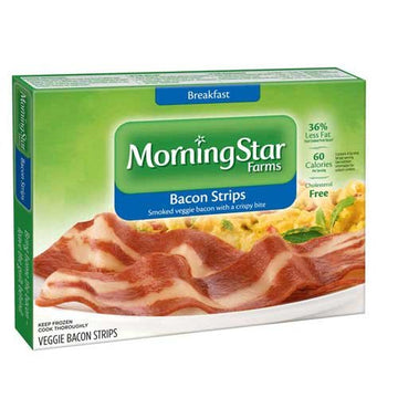 Breakfast Veggie Bacon Strips - 6 per pack -- 1 each. by MorningStar Farms – 6 Count (Pack of 1)