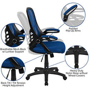 Flash Furniture Blue / Set of 1 / Contemporary Home Office Desk Chairs