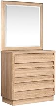 Magnussen Home Brentwood Heights Single Drawer Dresser with Portrait Mirror