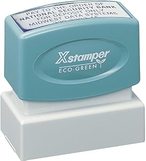 Xstamper Pre-Inked Custom Stamp N12 1" x 2"