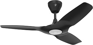Big Ass Fans Haiku L 44" Smart Ceiling Fan with LED Light, Whisper-Quiet Indoor Ceiling Fan, WiFi App Control, Alexa & Google Compatible, Black