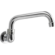 Royal Series Single Hole Wall Mount Faucet by Krowne – 4.5"L x 2.75"W x 6"H, Brass, Model 16-141L