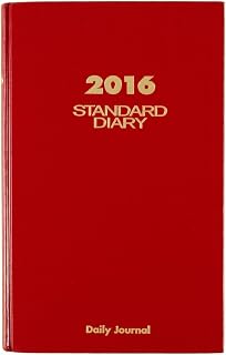 AT-A-GLANCE Standard Diary 2016, Daily Diary, 7.69 x 12.12 Inches, Red (SD37713)