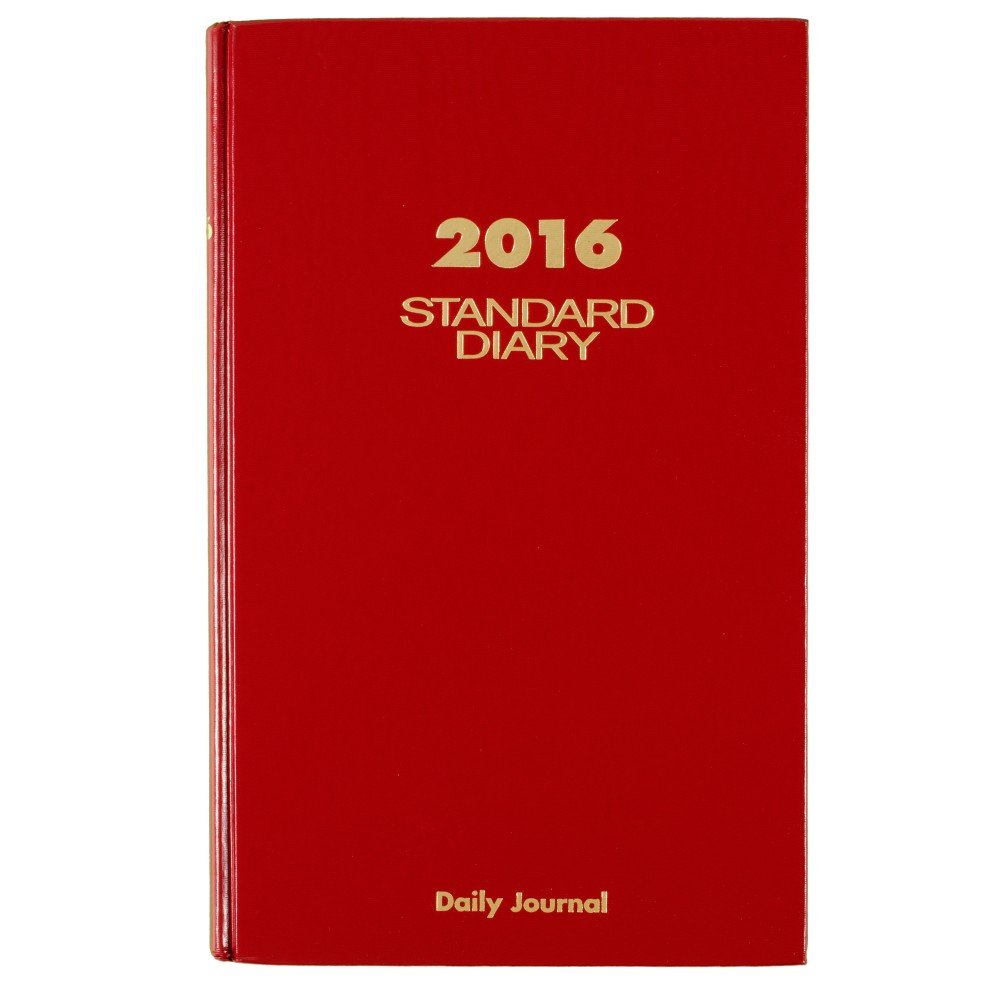 Standard Diary by AT-A-GLANCE – 7.69 x 12.12 Inches, Paper, Red, Model SD3771316