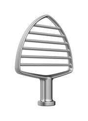 Stainless Steel Pastry Beater Attachment for Commercial 8-Quart Bowl-Lift Stand Mixers (KSM8990 & KSMC895) by KitchenAid – Stainless Steel, Model KSMPB7SSC