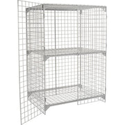 Global Industrial 4' x 2' x 6' / Gray / Industrial Storage Lockers