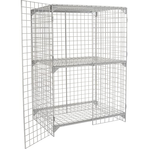 Global Industrial 4' x 2' x 6' / Gray / Industrial Storage Lockers