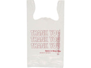 Group THW1VAL "Thank You" Handled T-Shirt Bags by Inteplast – 1Pack (900 Count), 1.0 pounds, Polyethylene, White / Red, Pack of 900