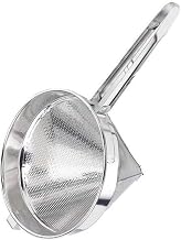 Crestware 10-Inch Fine Mesh Strainers, Stainless Steel, China Cap