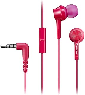Panasonic RP-TCM115 Canal-Type in-Ear Headphones, Pink