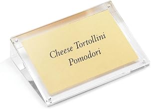 Tablecraft Acrylic Slanted 4 x 4 x 6 Rectangular Card Holder