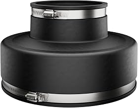 Fernco P1006-84 Flexible PVC Pipe Coupling for Concrete to Cast Iron, Plastic or Steel Plumbing Connections