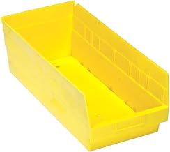 QUANTUM Shelf Bins 8-3/8x17-7/8x6" - Yellow - Lot of 10