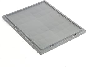 Lid for Stack And Nest Shipping Containers SNT225, SNT230, Gray, Lot of 3