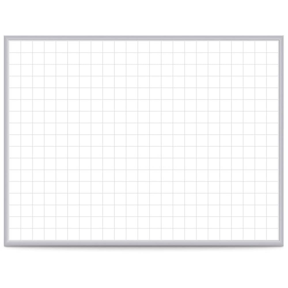 Ghent Standard / 30"W x 4.3"H / 2 Inch Grid Dry Erase Boards