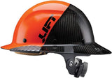 DAX Fifty 50 Carbon Fiber Full Brim Hardhat (Orange) by LIFT Safety – Orange / Black, Carbon Fiber, Orange, Model 19OC