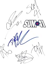 Sum 41 Full Band Complete x5 Signed Autograph 8x10 Photo - Signed by Dave Baksh, Jason McCaslin, Tom Thacker, Deryck Whibley, Frank Zummo