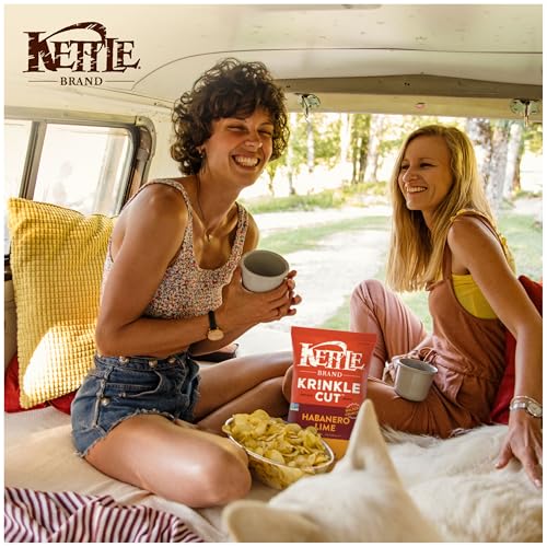 Kettle Brand Krinkle Cut Habanero Lime / 7.5 Ounce (Pack of 1) / Habanero Lime Potato