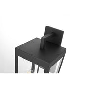 William Two Light Outdoor Wall Sconce Black by Lighting Design – Iron, Black