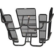 Global Industrial Black / 72"L x 83"W x 33"H / Industrial Picnic Tables
