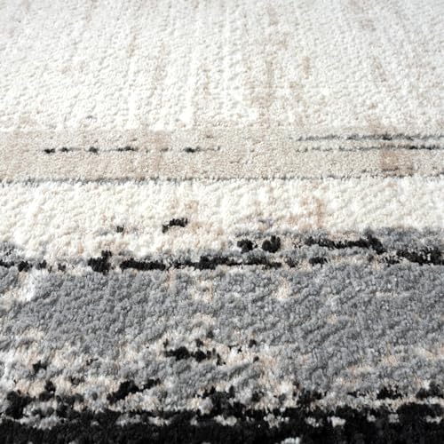Abani 3'4" x 1'8" (Rectangular) / White / Modern Area Rugs