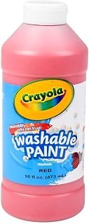Crayola Washable Paint, Red, 16oz