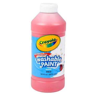 Washable Paint by Crayola – 16 Fl Oz (Pack of 1), CRAYONS, Red